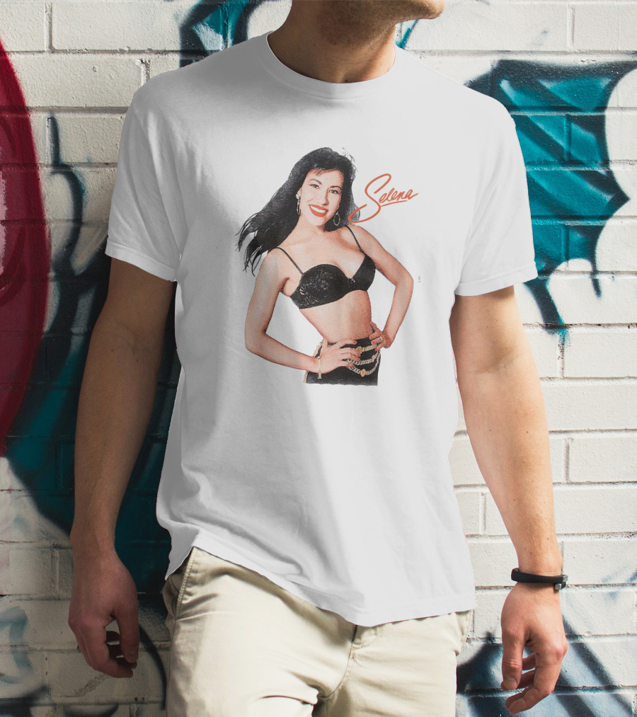 Selena Quintanilla Classic Black Bra T-Shirt