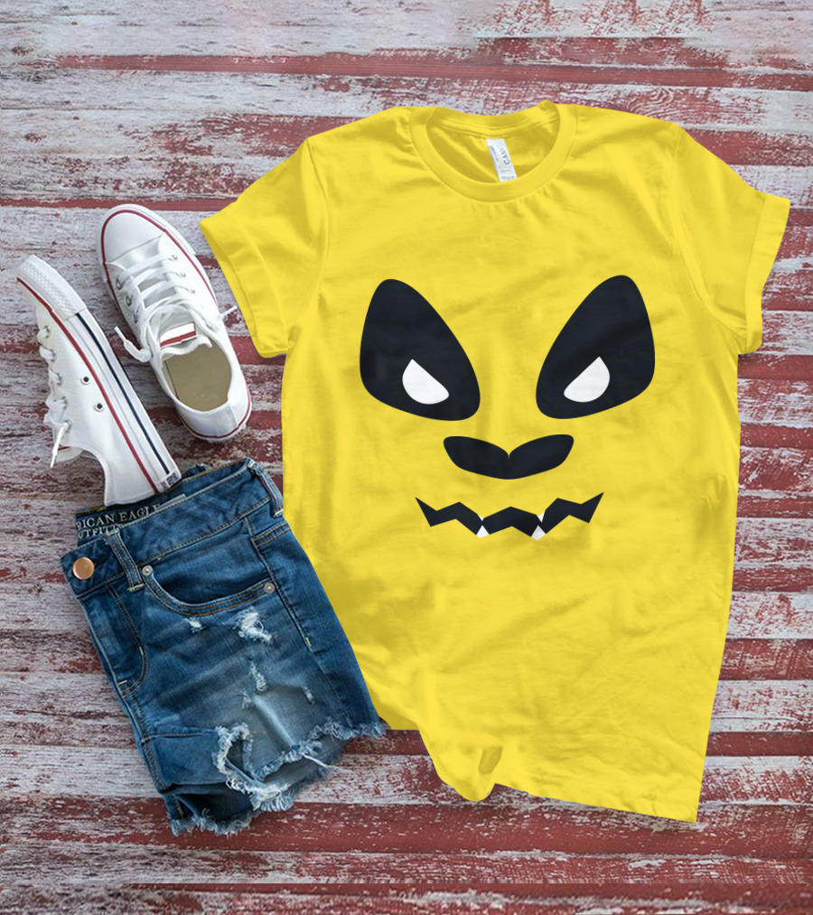 Sapnap Merch Halloween Panda Face Yellow T-Shirt