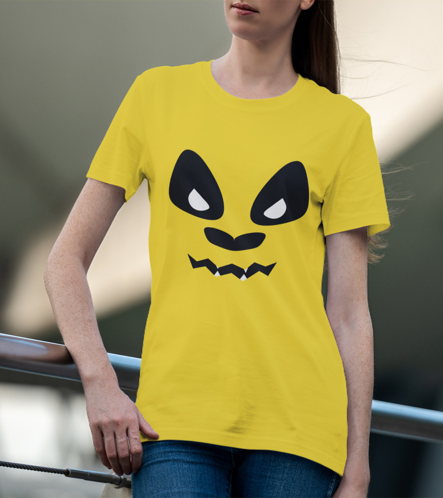 Sapnap Merch Halloween Panda Face Yellow T-Shirt