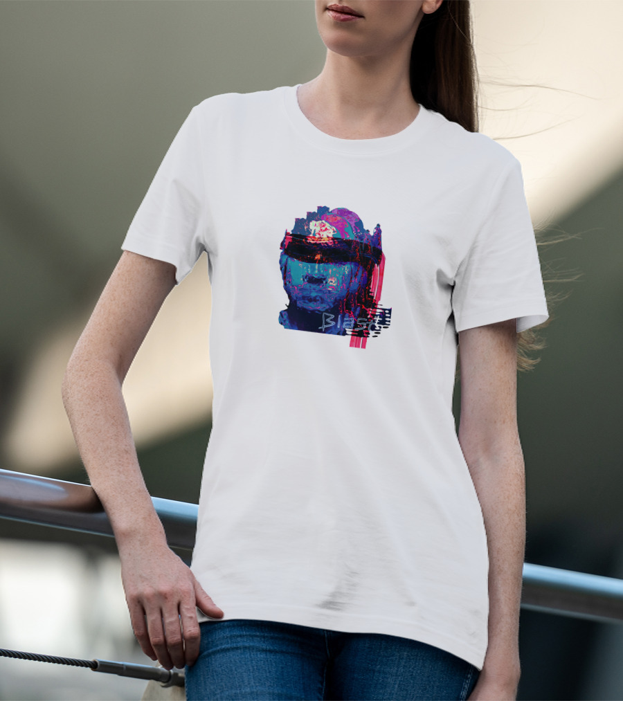 Blast Love Store Neon Abstract Visor Face T-Shirt