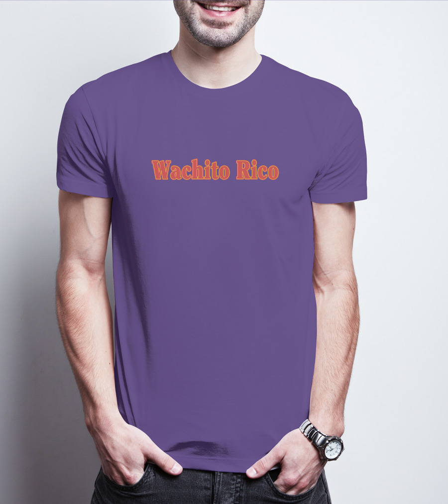 Wachito Rico Purple Text T-Shirt
