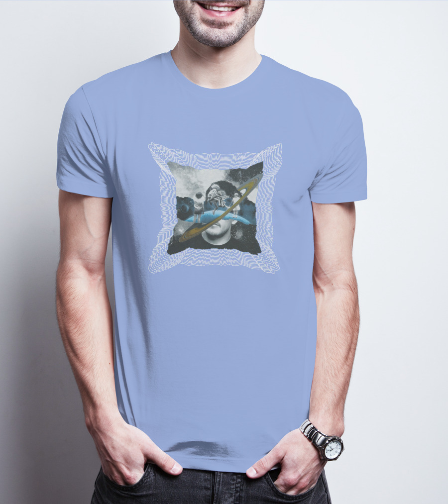 Captain Cloak Brandiswm Inward Astronaut Rings James Mark T-Shirt