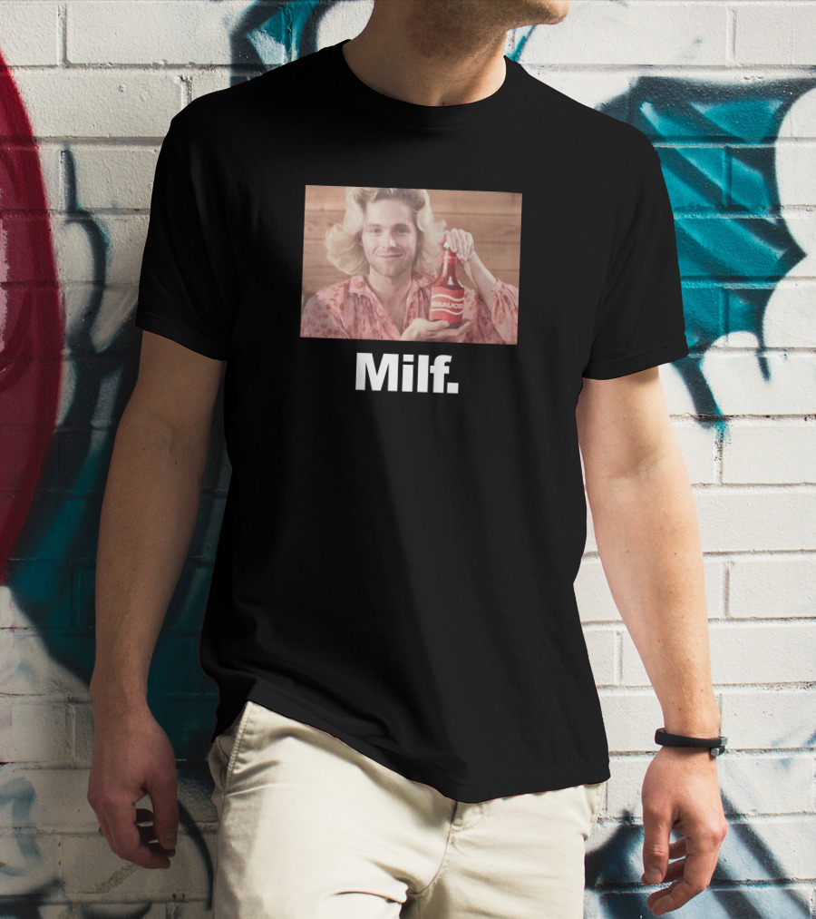 Luke Hemmings 5SOS 5Sauce Milf Bottle Image T-Shirt
