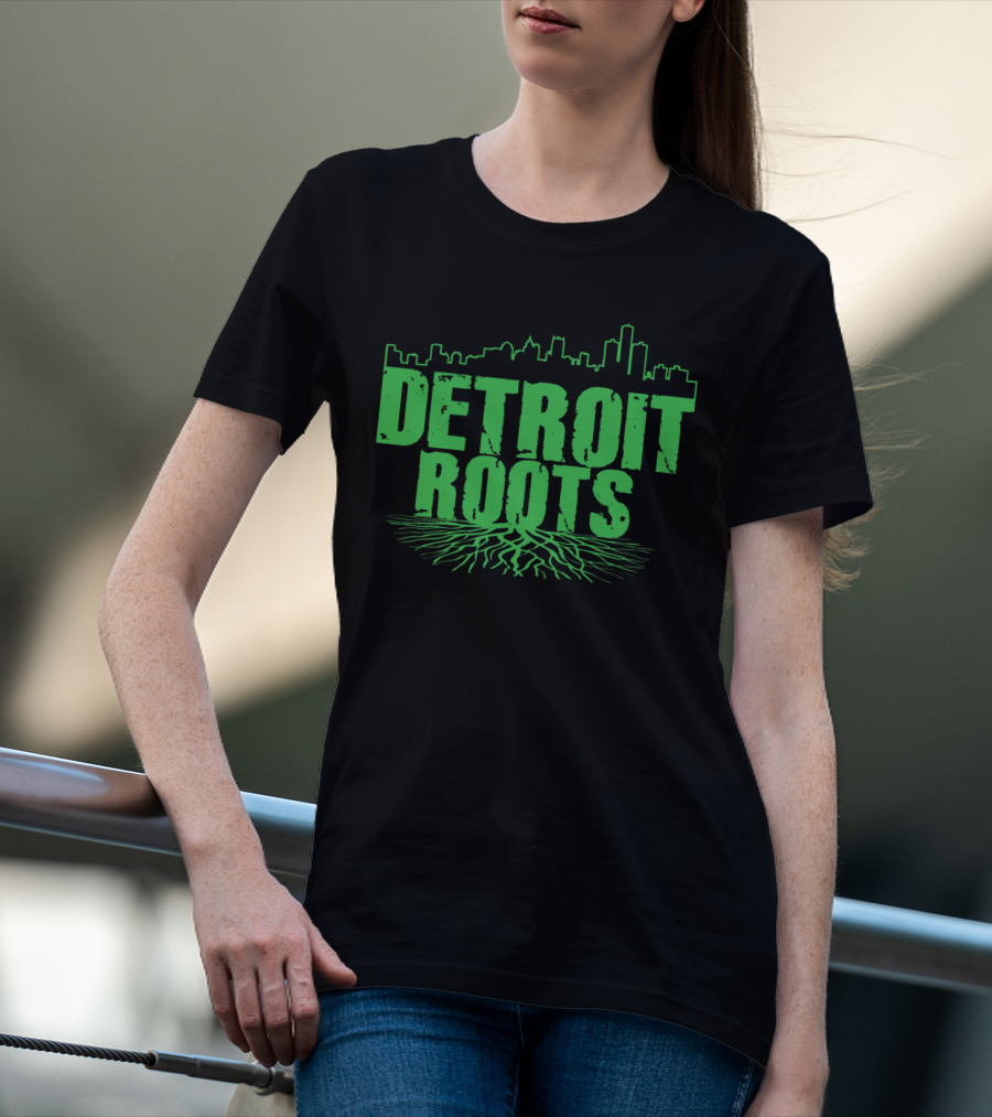 Detroit Roots Skyline Tree T-Shirt