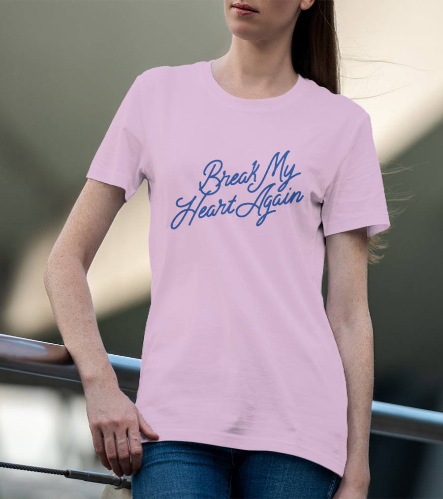 Finneas Break My Heart Again Merch Pastel Typography T-Shirt