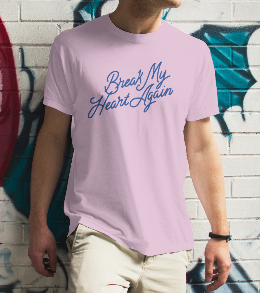 Finneas Break My Heart Again Merch Pastel Typography T-Shirt