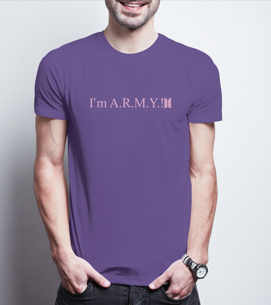 I'm A.R.M.Y Iconic Symbol Purple T-Shirt
