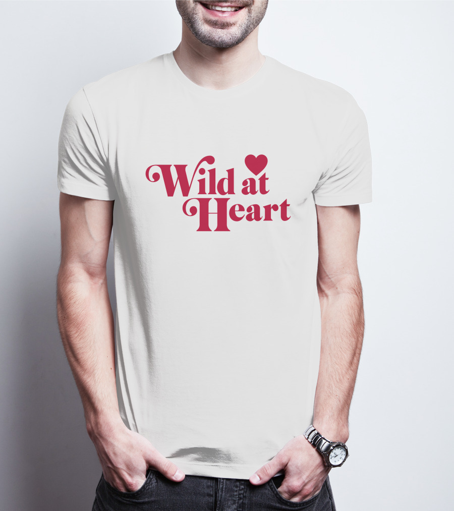 Ldrvillage Merch Wild At Heart Amelia Bold Red Text With Heart T-Shirt
