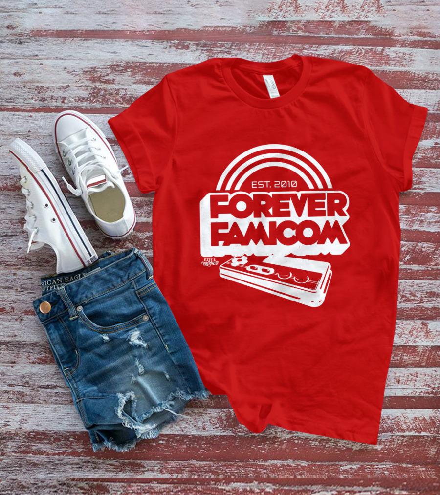 Bits And Rhymes Forever Famicom Est. 2010 Mega Ran Controller T-Shirt