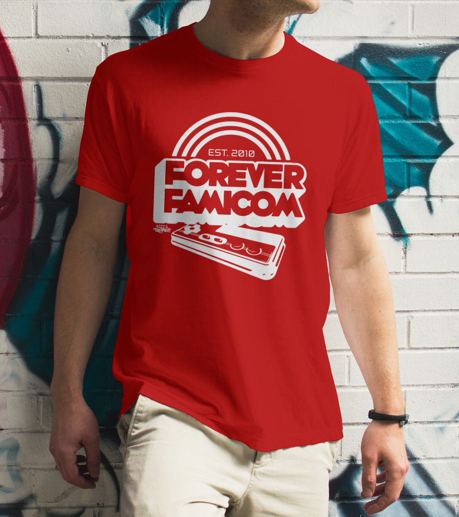 Bits And Rhymes Forever Famicom Est. 2010 Mega Ran Controller T-Shirt