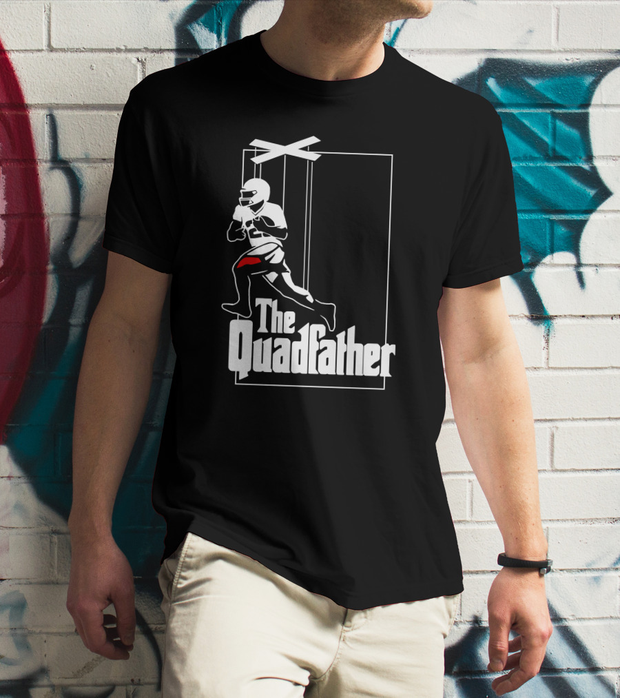 Aj Dillon The Quadfather Football Puppet T-Shirt