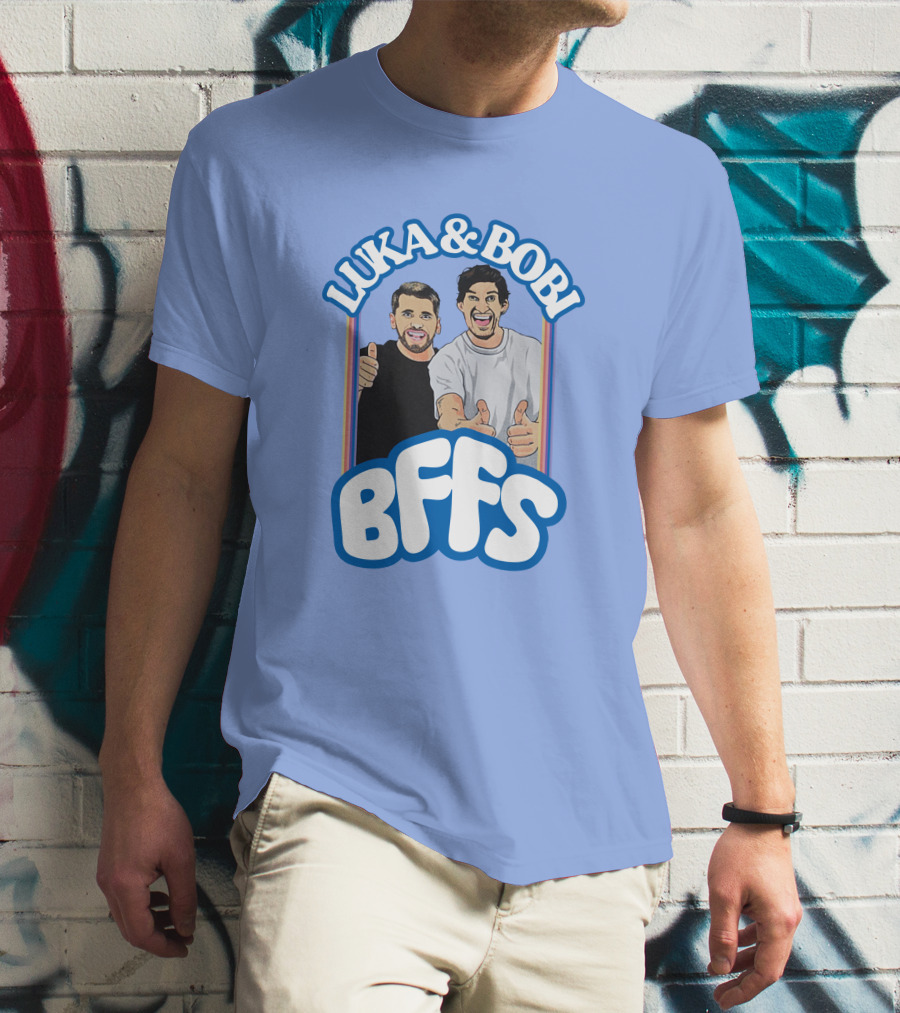 Luka And Bobi BFFs Thumbs Up Retro Style Duo T-Shirt