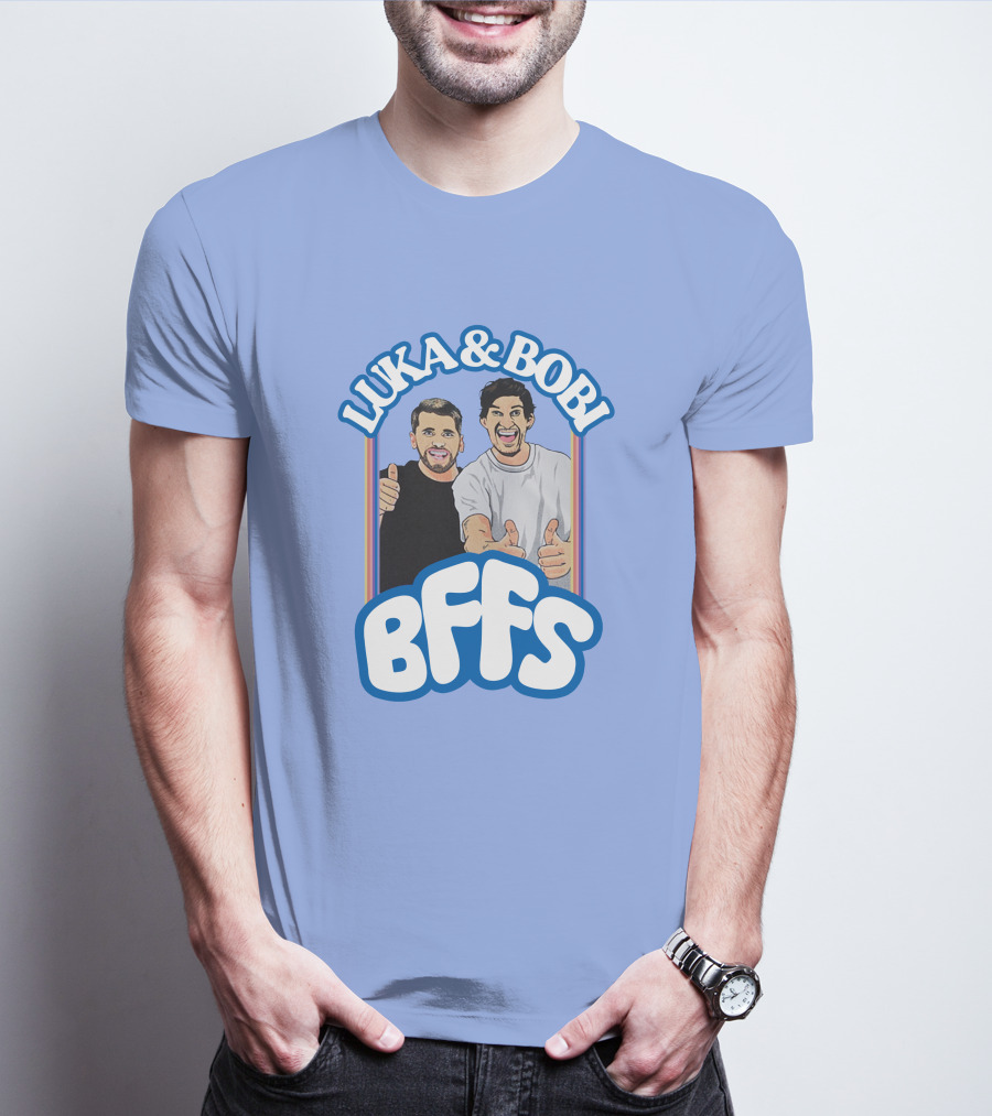 Luka And Bobi BFFs Thumbs Up Retro Style Duo T-Shirt