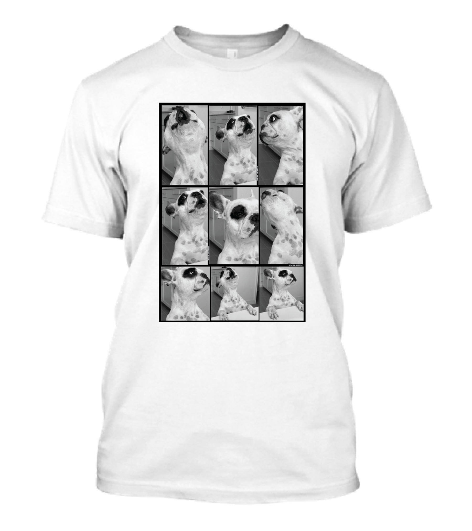 Walter Geoffrey Merch Meltdown Dog Faces Collage City T-Shirt