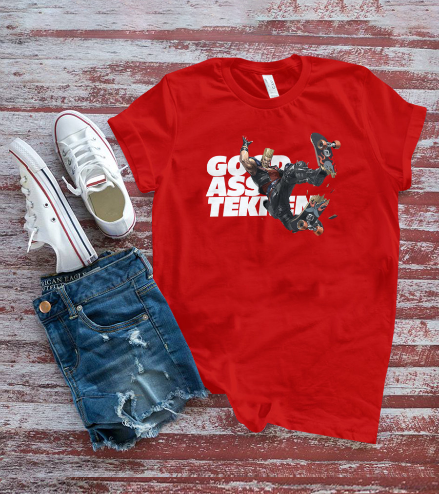 Thea Trinidad Good Ass Tekken Paul Phoenix Skateboarding T-Shirt