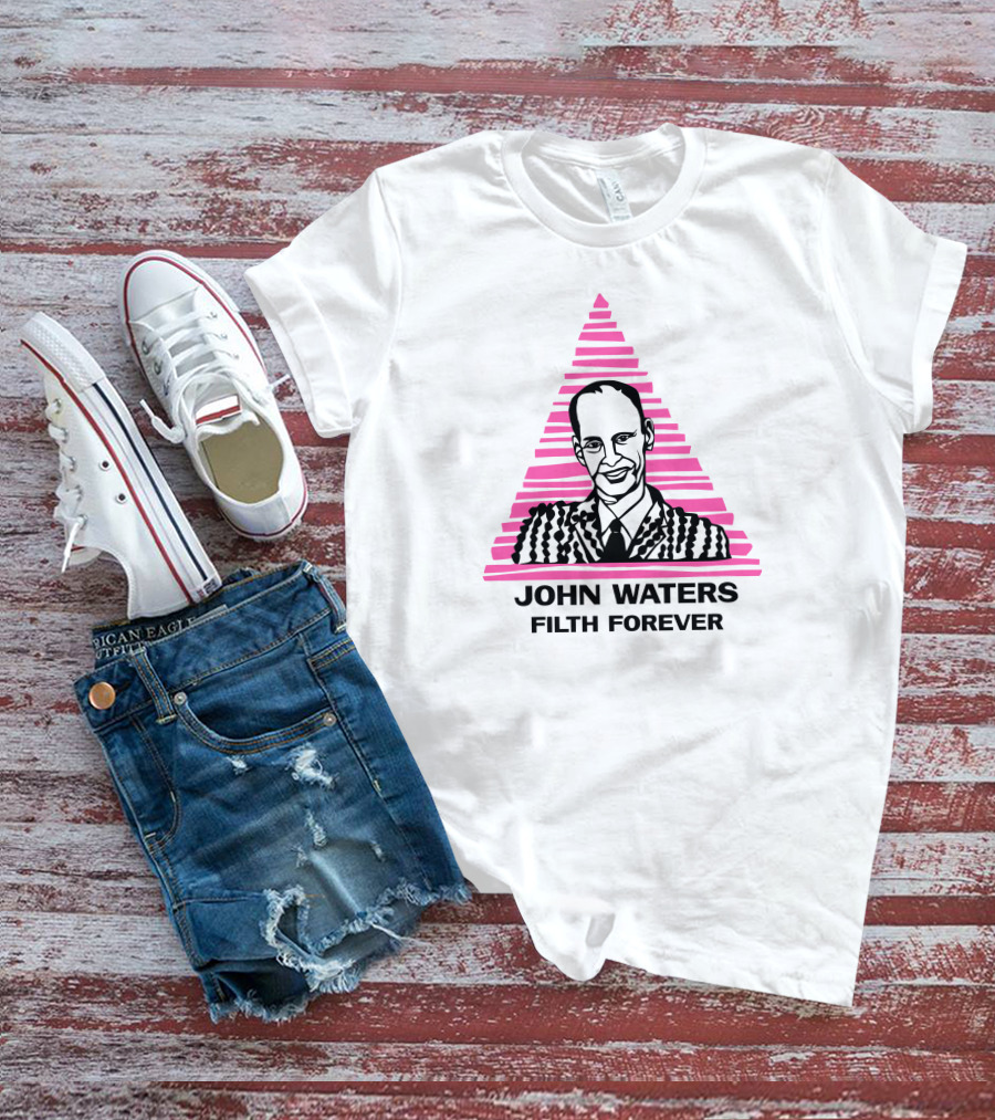 Tees4togo Merch John Waters Filth Forever Iconic Pink Triangle T-Shirt