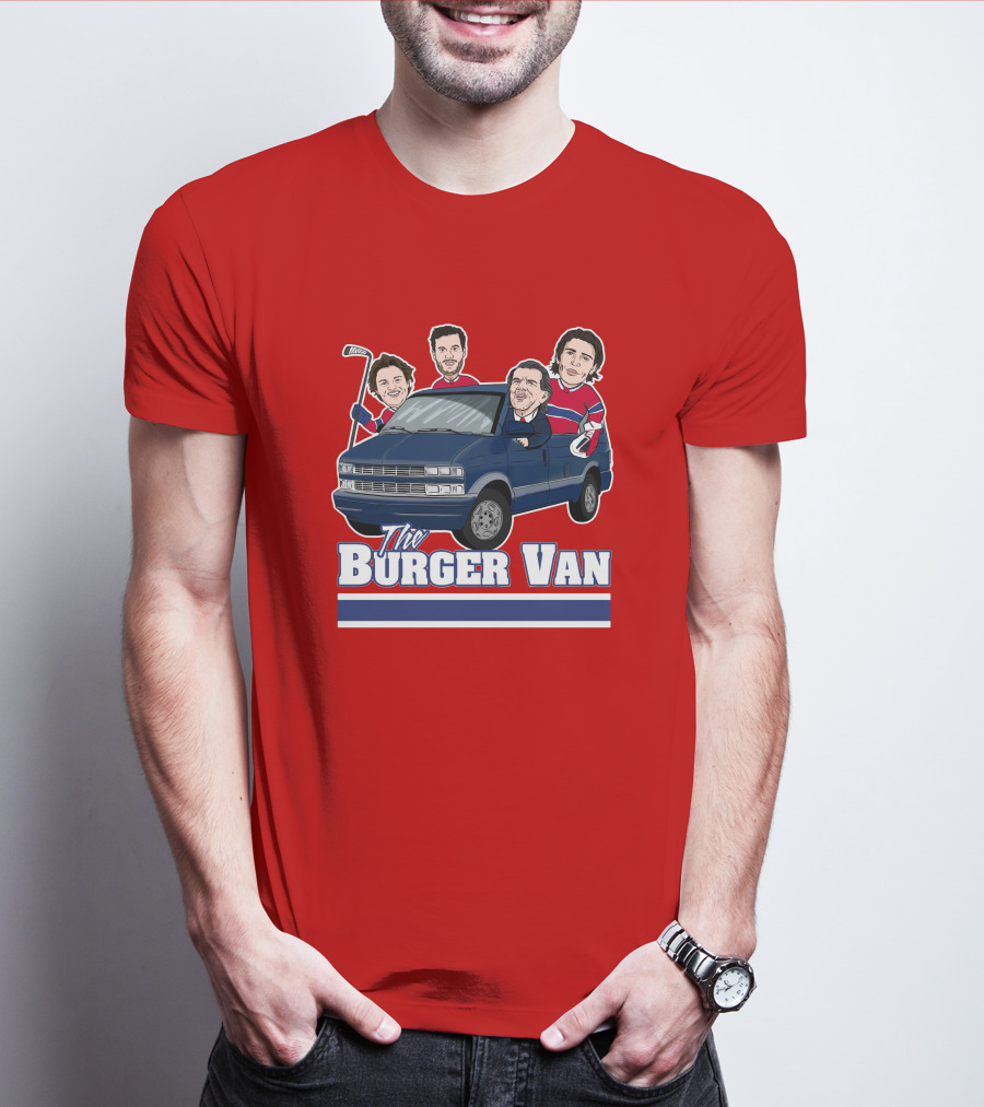 Burger Van Hockey Crew T-Shirt