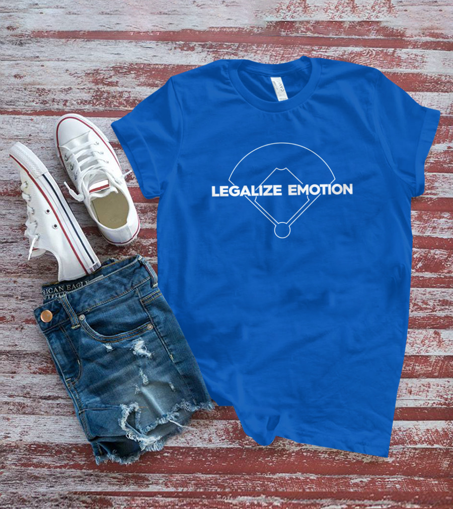 Trevorbauer Merch Legalize Emotion Baseball Field Diagram T-Shirt