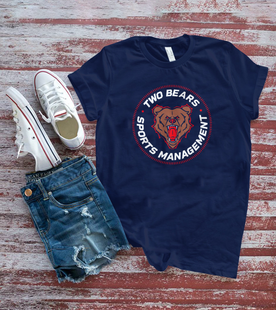 Two Bears Sports Management YMH Merch Fierce Bear Emblem T-Shirt