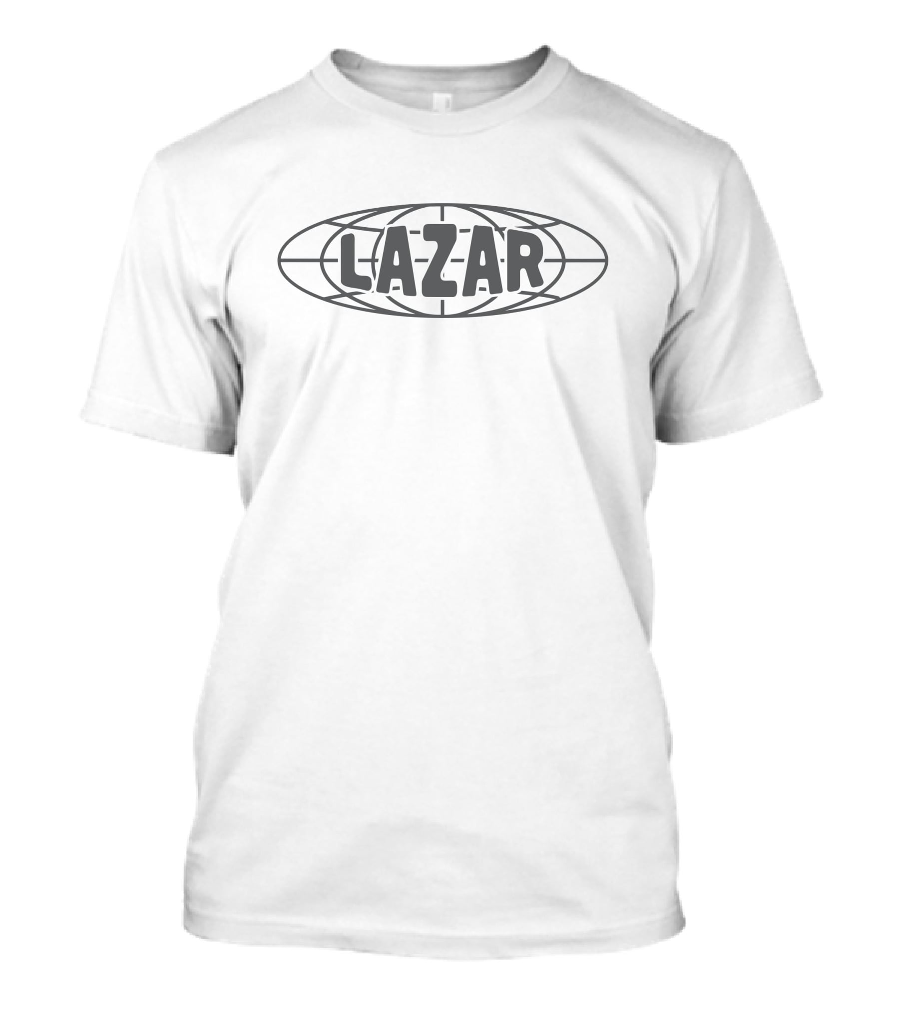 Lazarbeam Merch Globe LAZAR Oval Emblem T-Shirt