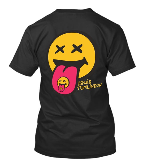 Louis Tomlinson Merch Smiley Face Tongue Out Summer T-Shirt