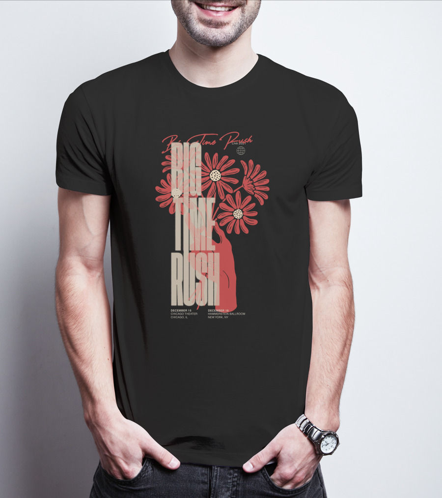 Big Time Rush Live Daisy Chicago Theater New York Hammerstein Ballroom December T-Shirt