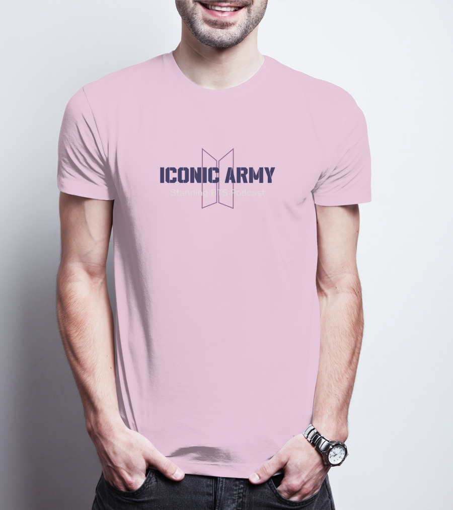 Iconic Army Stanning BTS Podcast T-Shirt
