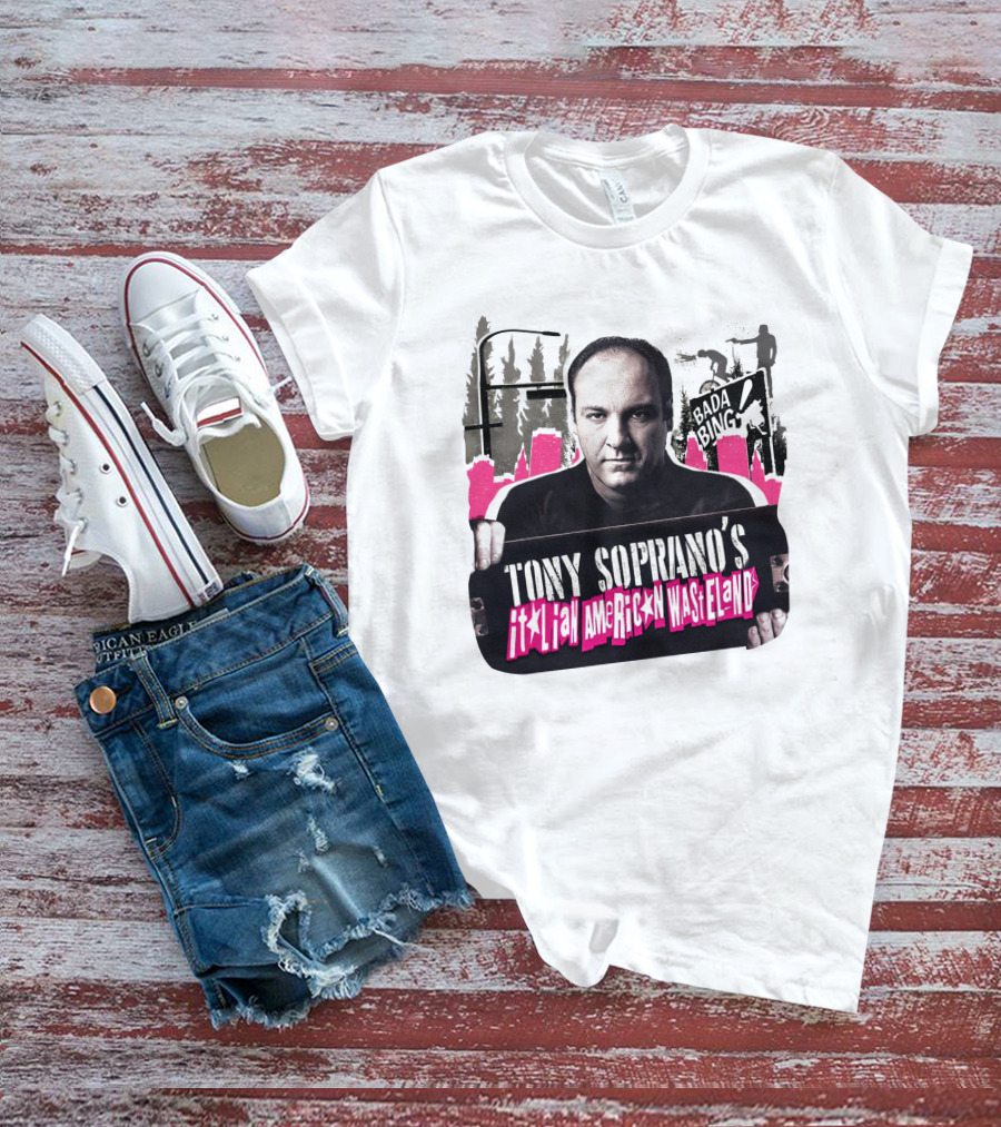 Tony Soprano's Italian American Wasteland Bada Bing Skateboarding Scene T-Shirt