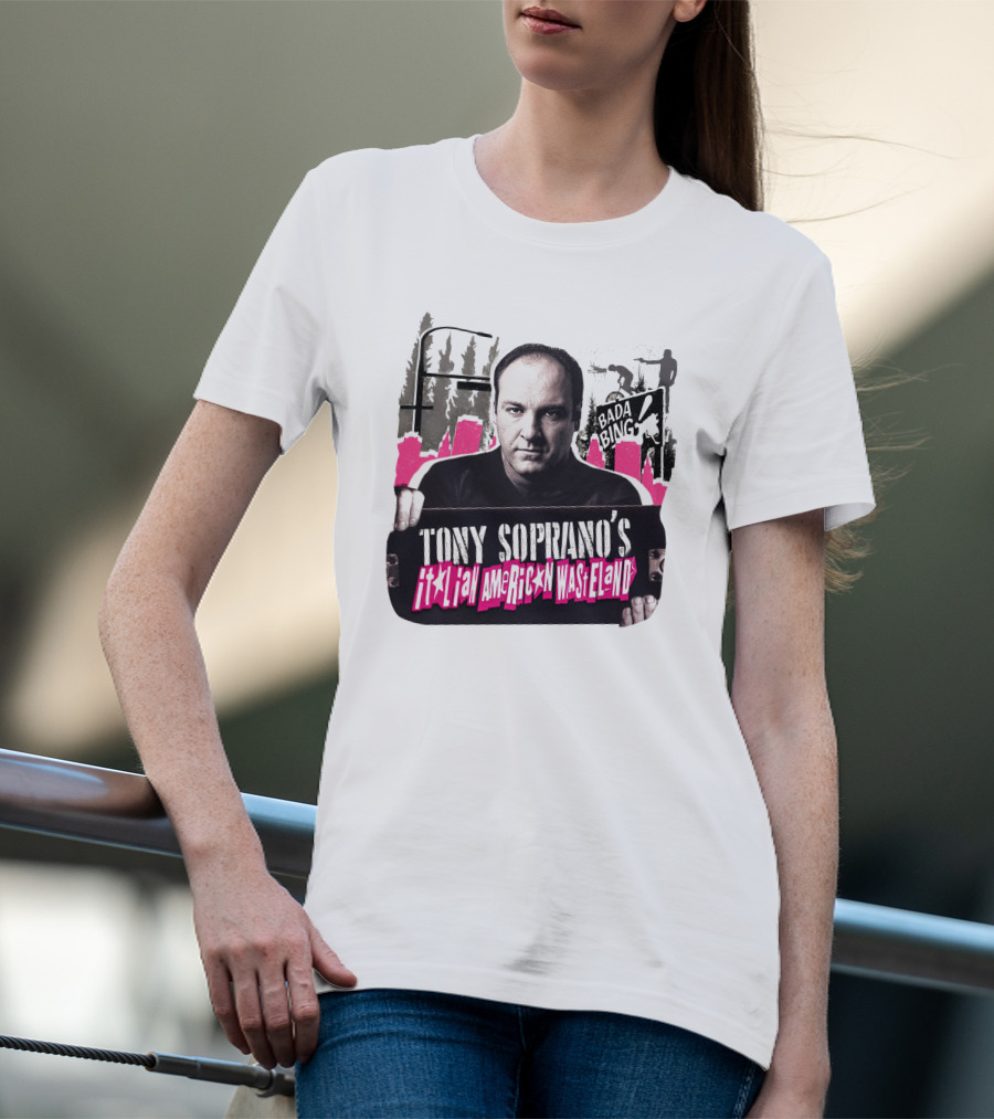 Tony Soprano's Italian American Wasteland Bada Bing Skateboarding Scene T-Shirt