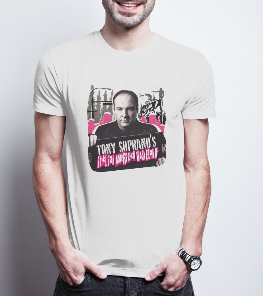 Tony Soprano's Italian American Wasteland Bada Bing Skateboarding Scene T-Shirt