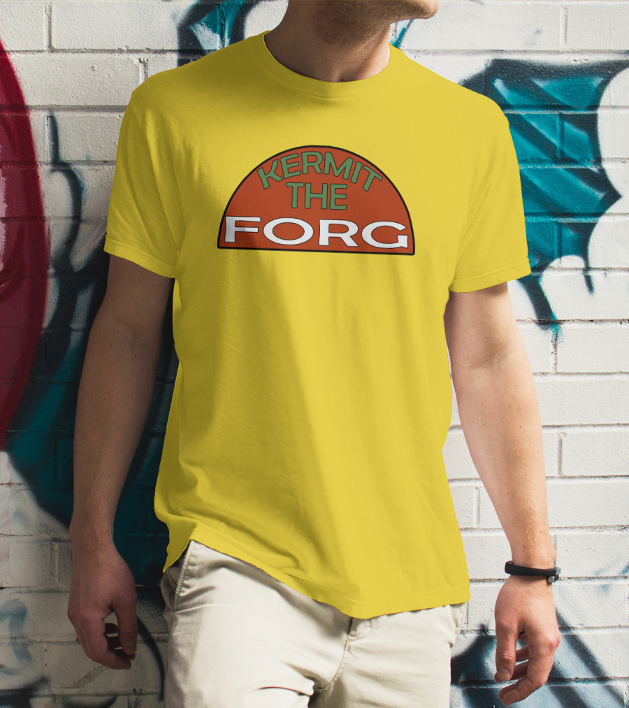 Kermit The Forg Muppet History Parody Humorous Play On Muppets Iconic Reference T-Shirt