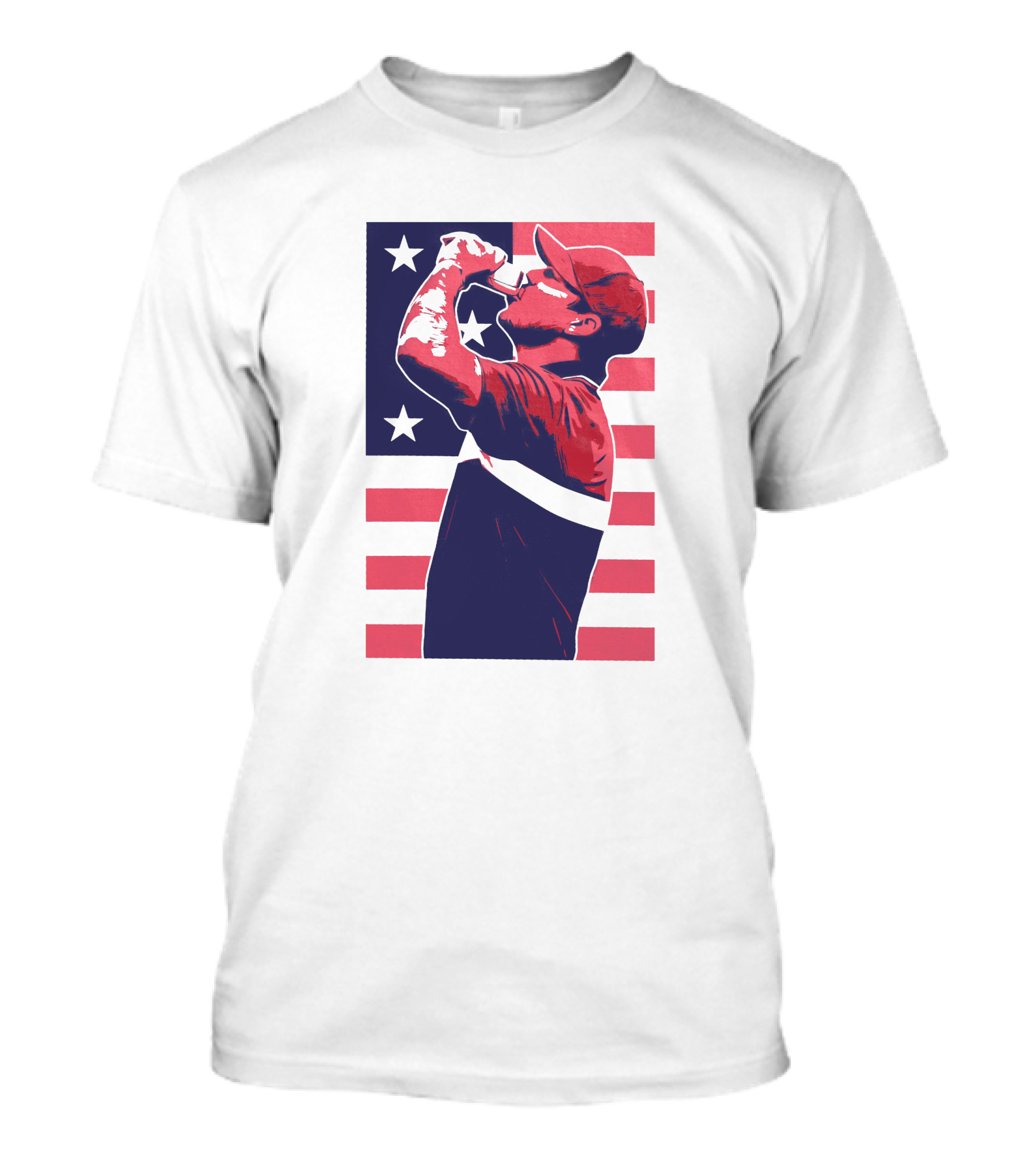 Brooks Koepka The Chug American Flag T-Shirt