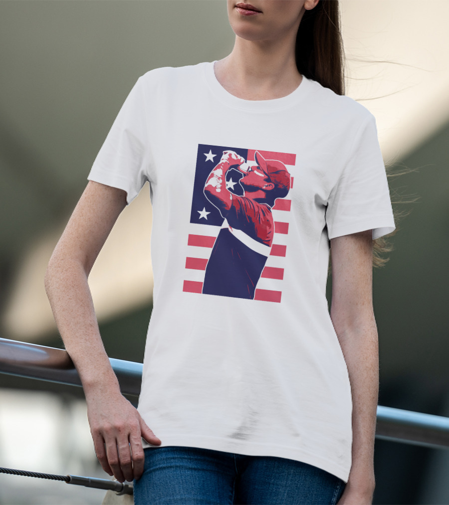 Brooks Koepka The Chug American Flag T-Shirt