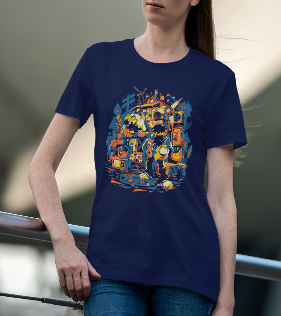Adventure Bound Eastward Fangamer Video Game Art Retro Style Journey T-Shirt