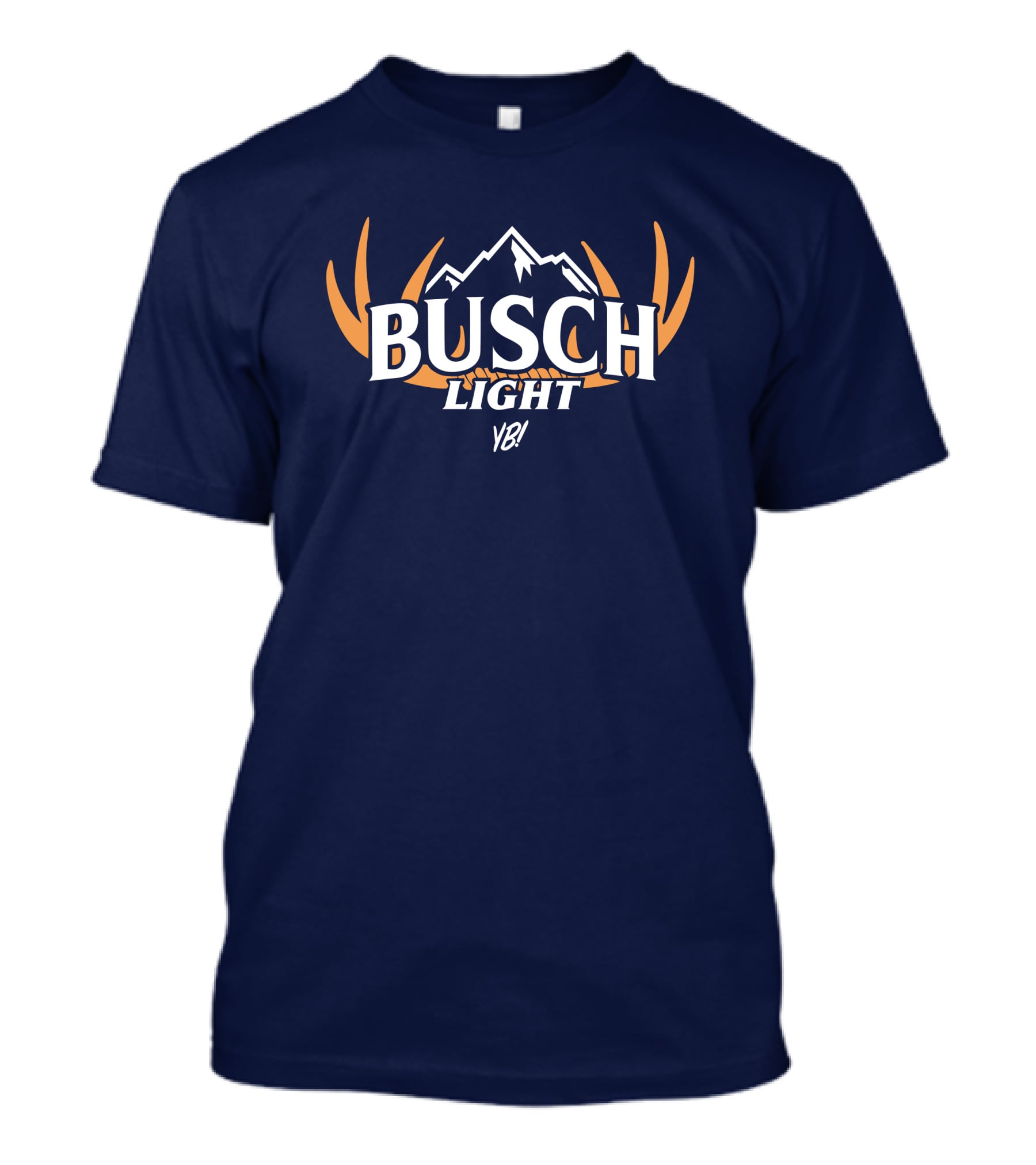 Busch Light YB Hunt Antler Logo Mountain T-Shirt
