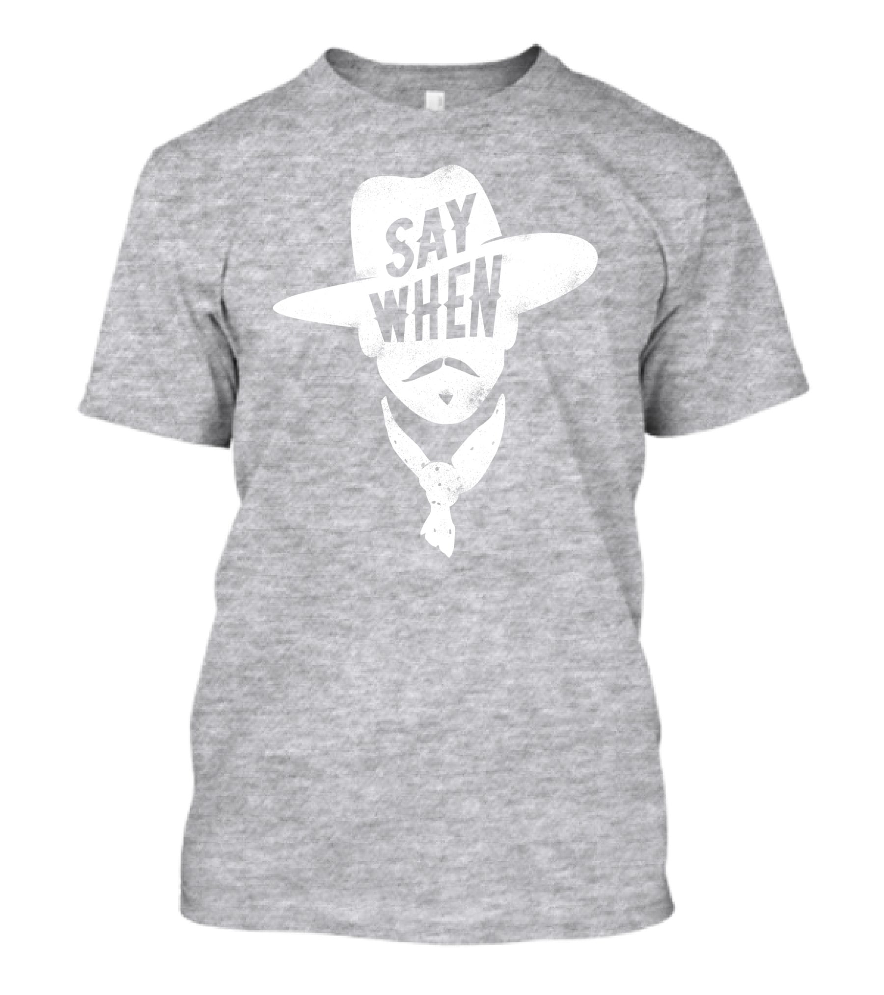 Aaron Rodgers Say When Cowboy Style Vintage Charcoal T-Shirt