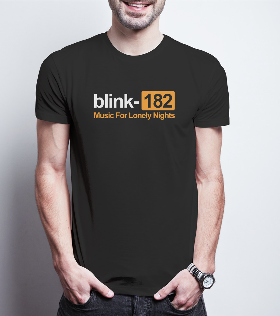 Blink-182 Music For Lonely Nights Nostalgic Alternative Rock Vibes T-Shirt