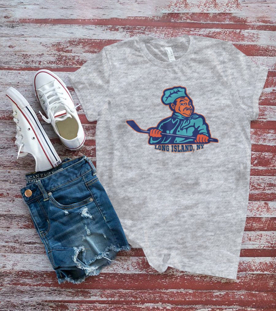 Borrelli's Hockey Long Island NY Chef With Hockey Stick T-Shirt