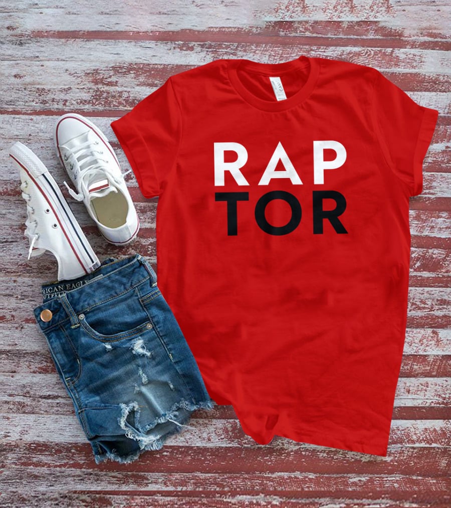 J.E. Skeets Raptor Jeskeets Raptors RAPTOR Red Black White T-Shirt