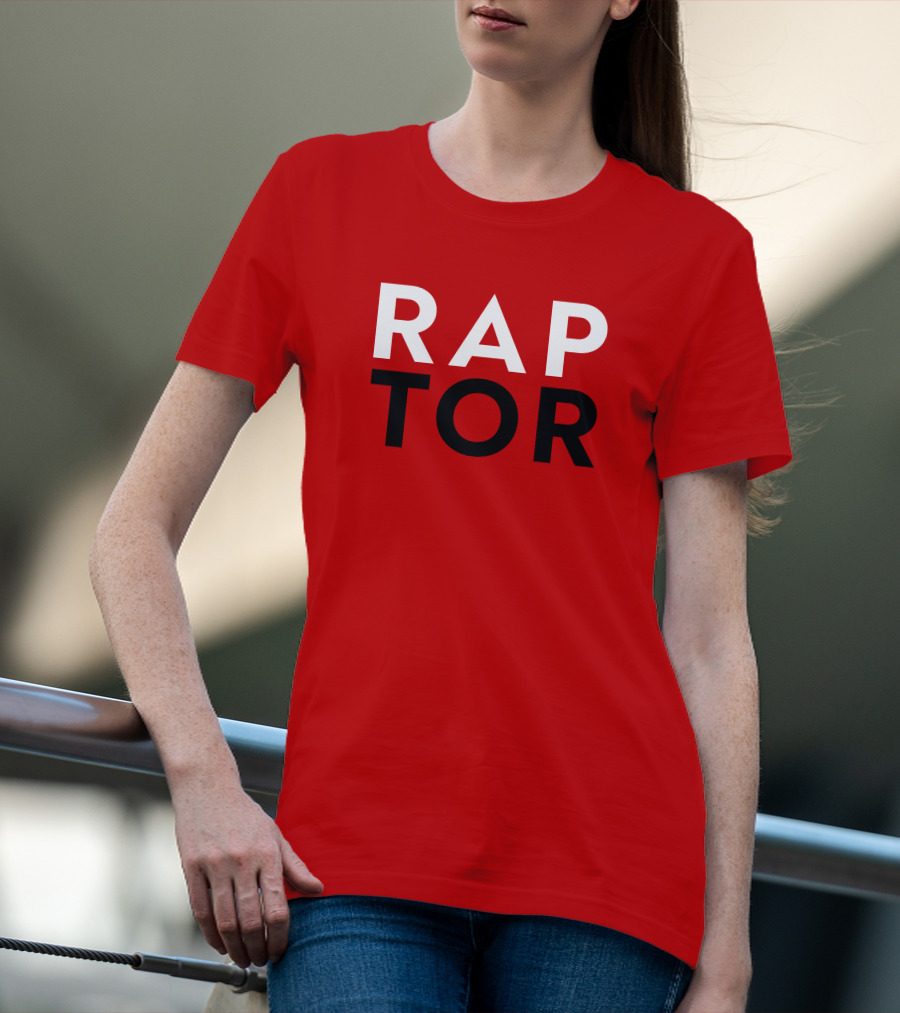 J.E. Skeets Raptor Jeskeets Raptors RAPTOR Red Black White T-Shirt