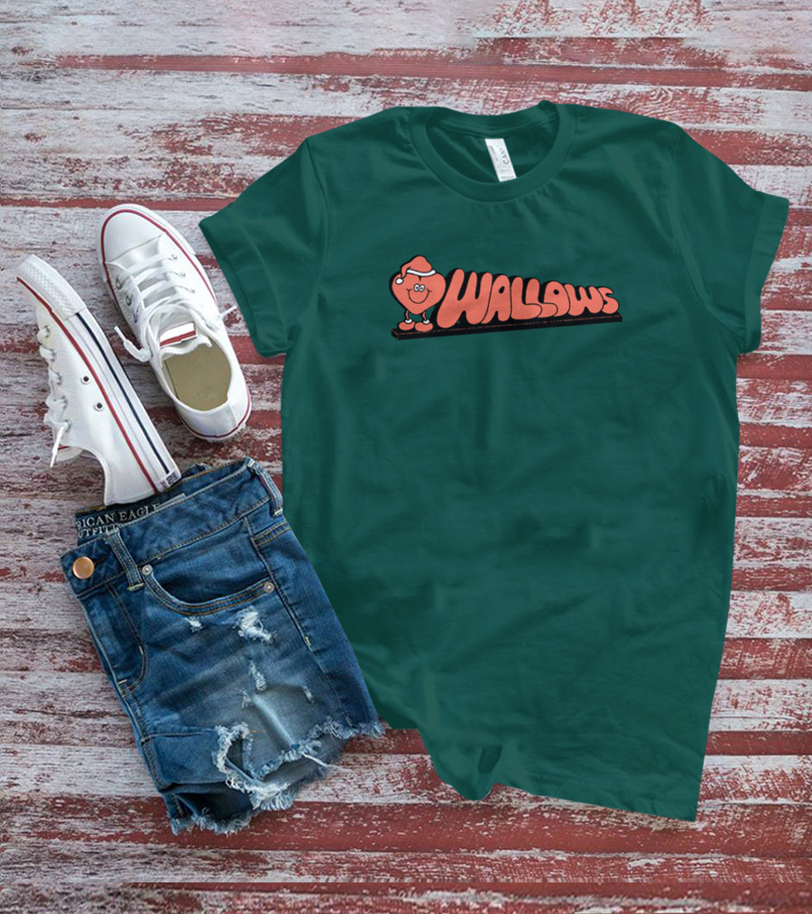 Wallows Holiday Love Music Merch Santa Heart T-Shirt