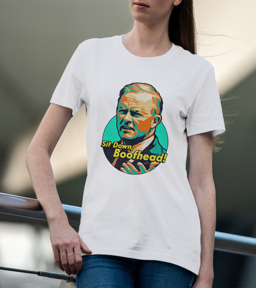 Sit Down Boofhead Scott Morrison Pop T-Shirt