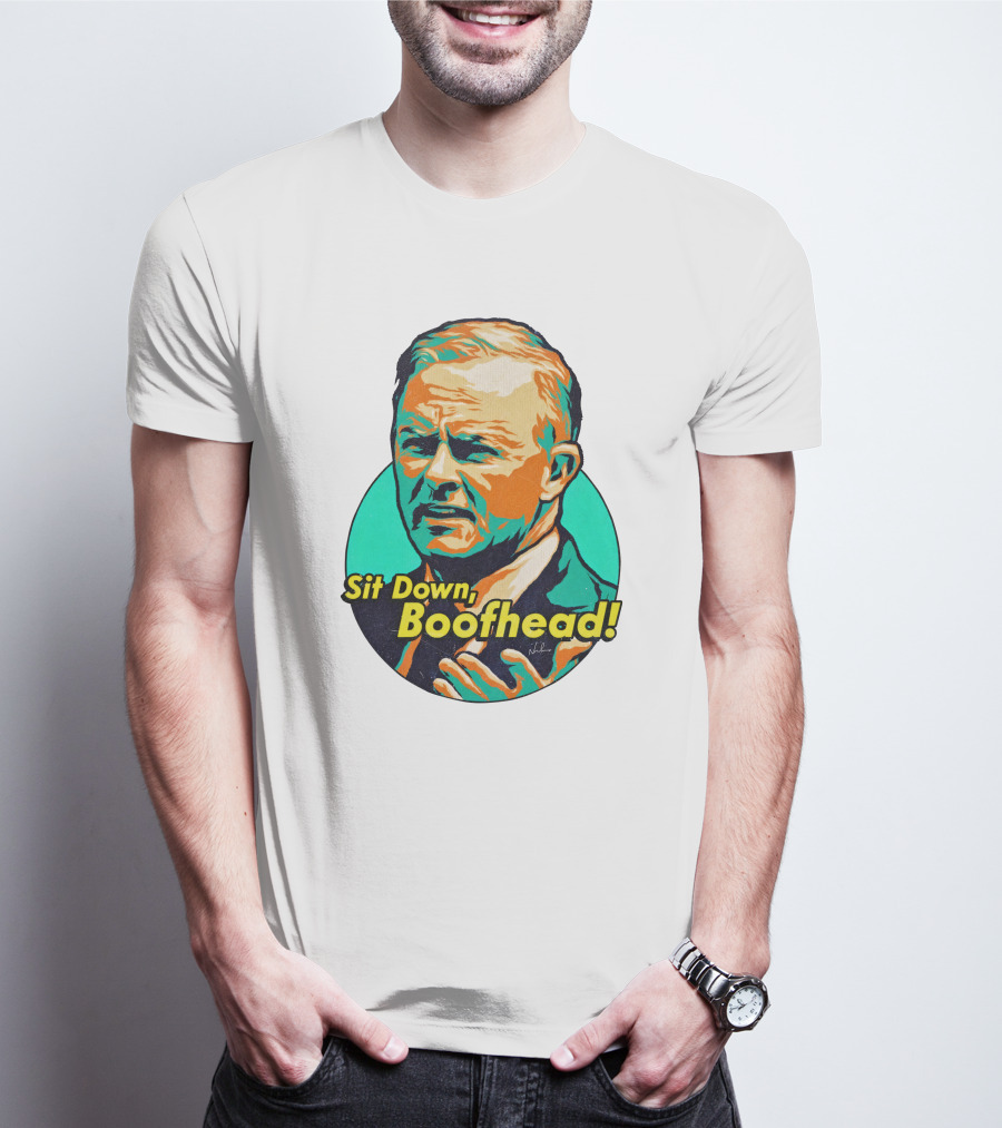 Sit Down Boofhead Scott Morrison Pop T-Shirt