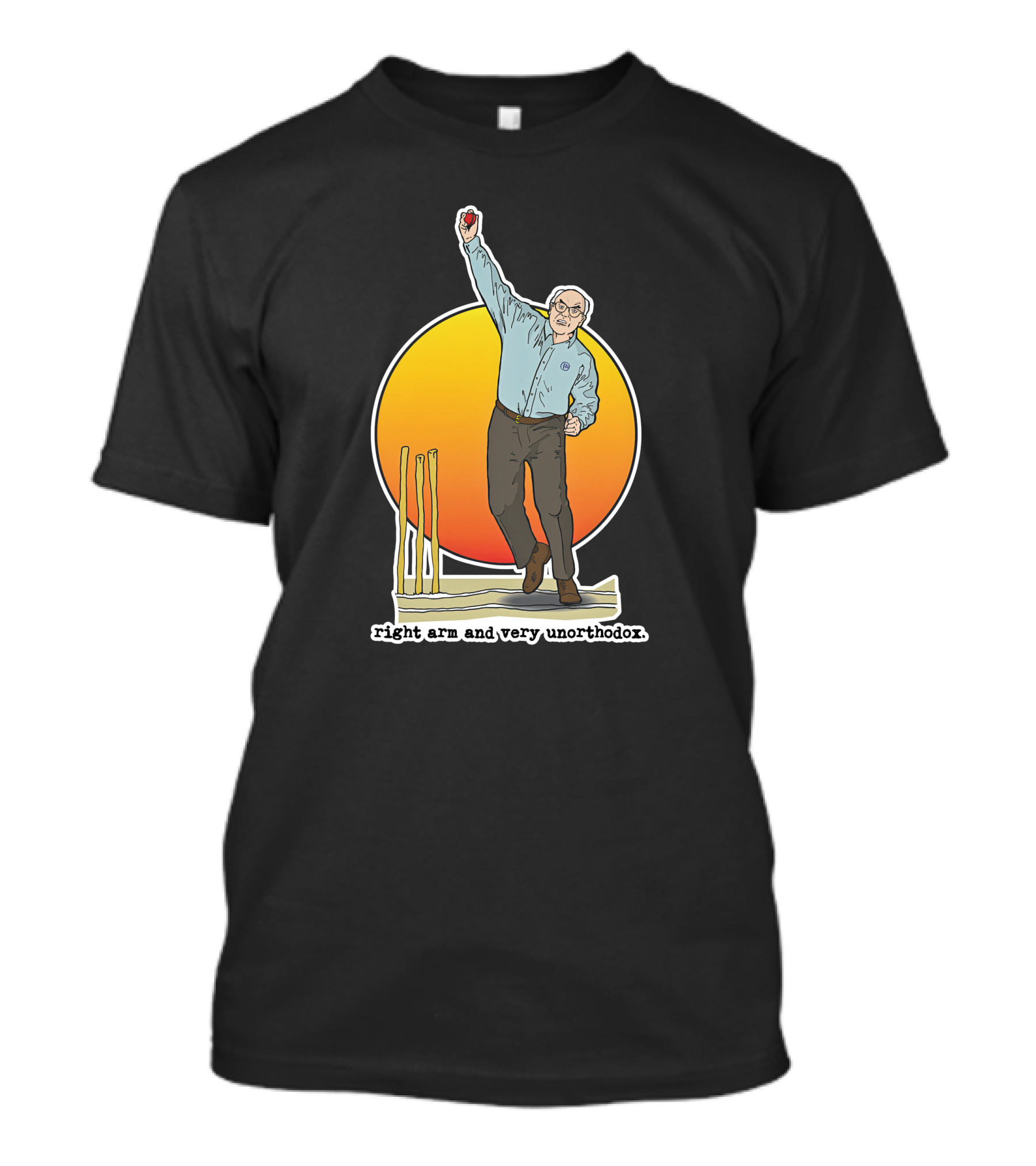 Right Arm And Very Unorthodox Bowling Stumps T-Shirt
