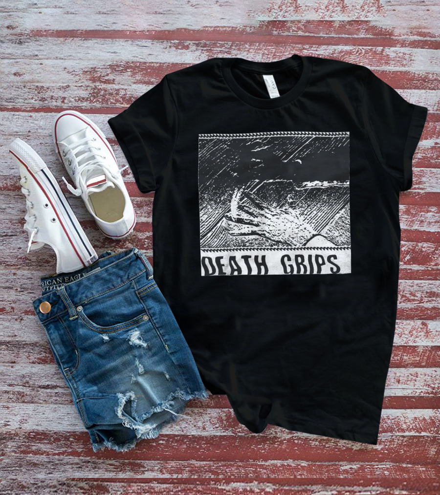 Death Grips Talented Merch Black And White Hand T-Shirt