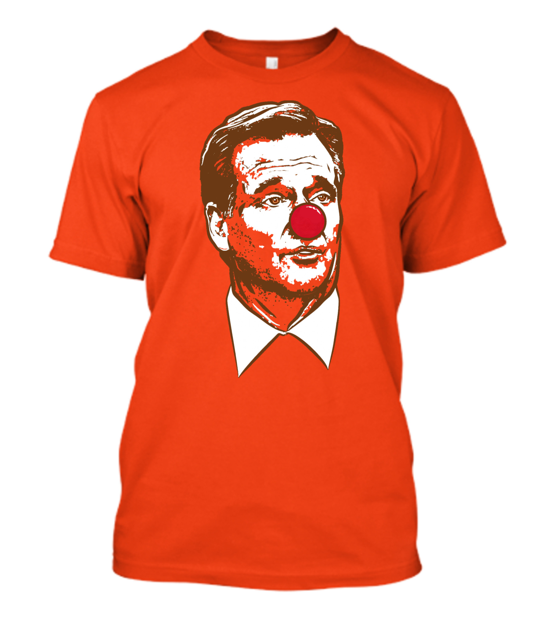 Cle Clown NFL Roger Goodell Red Nose Satire T-Shirt