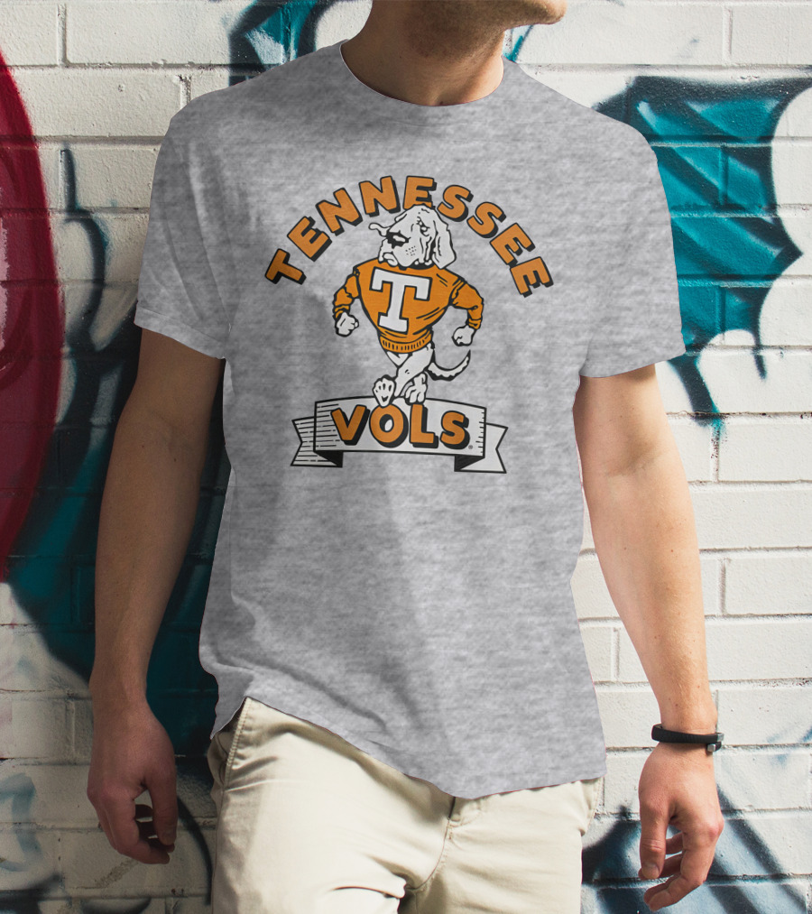 Chris Lofton Tennessee Vols Vintage Smokey Mascot Homefield T-Shirt