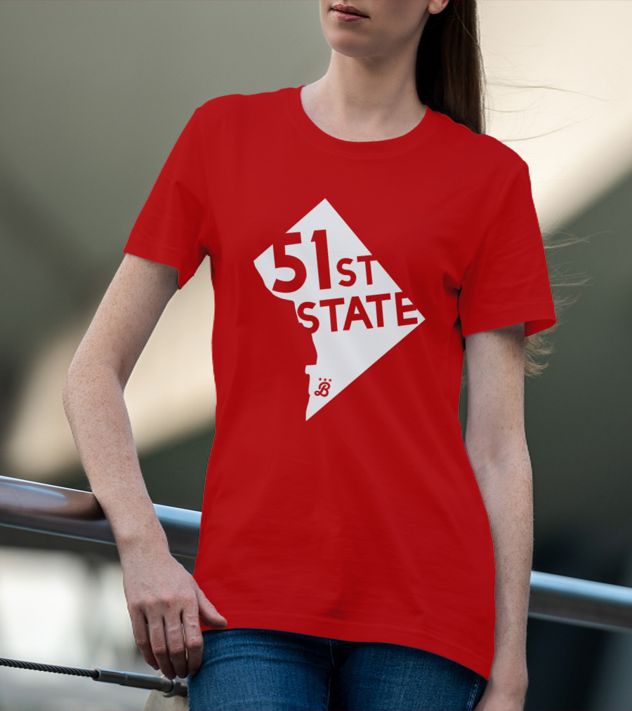 Juan Soto 51St State Wear Bailiwick Washington DC 51st State Outline T-Shirt