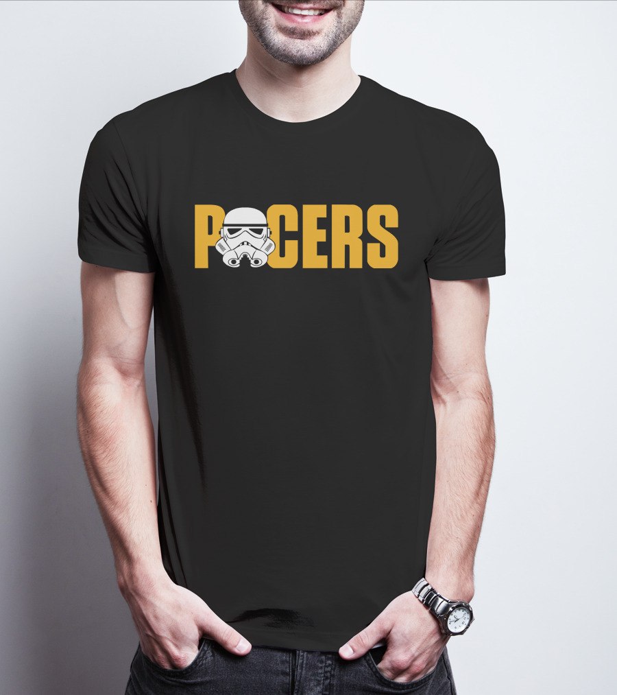 Pacers Stormtrooper Helmet Crossover T-Shirt