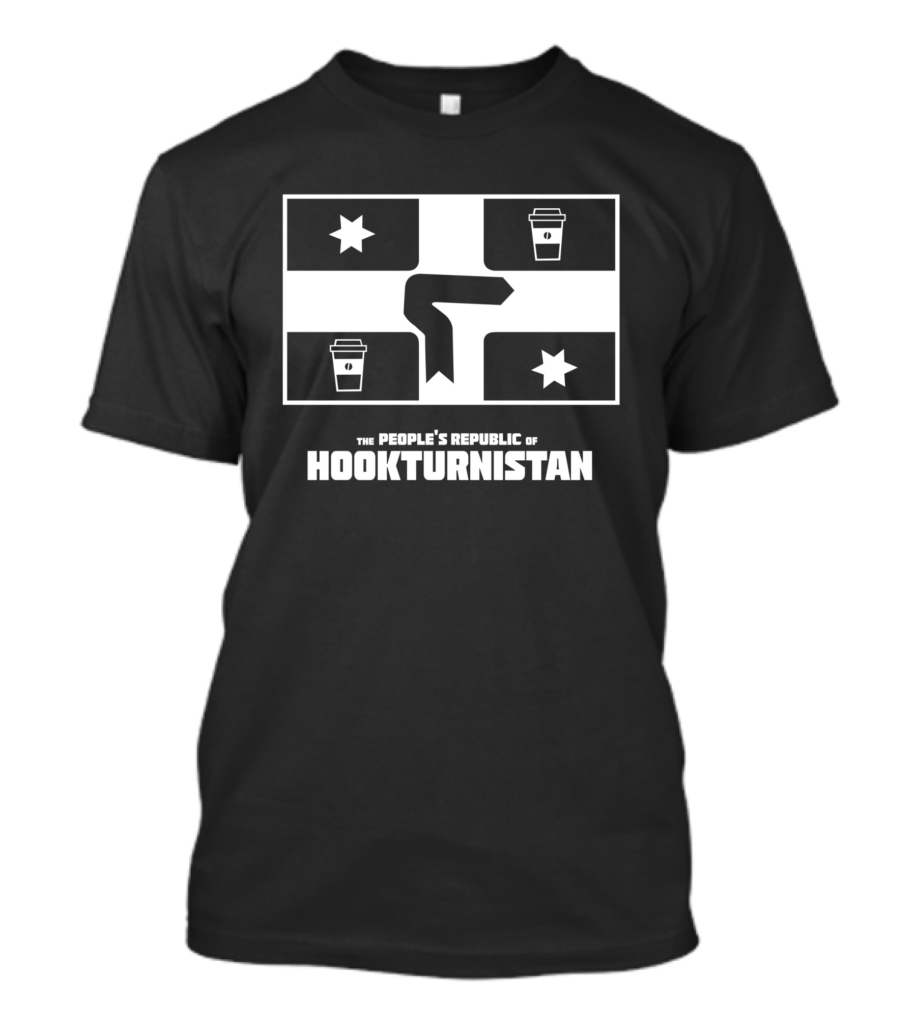 The People’s Republic Of Hookturnistan Flag Coffee Cup Stars Iconic T-Shirt